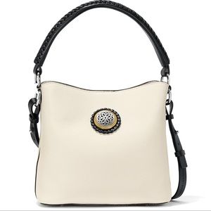 BRIGHTON NOELLE Ferrara Crossbody Bucket Bag- Black & White